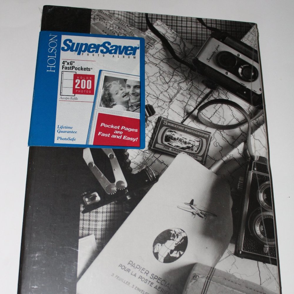 Holson SuperSaver Photo Album 4"x6" FastPockets Holds 200 Photos